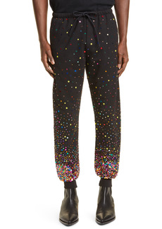 Ashish Sequin Cotton Blend Joggers in Black Magic at Nordstrom