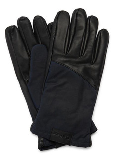 Barbour Hebden Leather Gloves in Black at Nordstrom