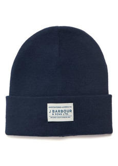 Barbour Nautic Cotton Blend Beanie in Navy at Nordstrom