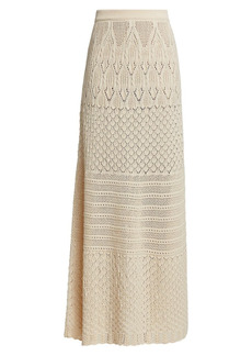 ba&sh Jena Cotton Knit Midi-Skirt