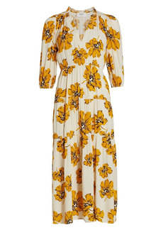 ba&sh Kory Floral-Print Midi-Dress