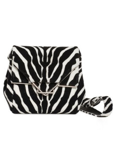 Bottega Veneta Clip Zebra Stripe Crossbody Bag in Black/White Stripe at Nordstrom