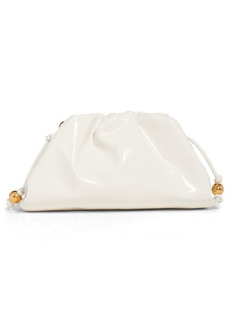 Bottega Veneta Mini Pouch Beaded Strap Leather Crossbody Bag in White Gold at Nordstrom
