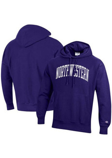 Men's Champion Purple Northwestern Wildcats Team Arch Reverse Weave Pullover Hoodie at Nordstrom