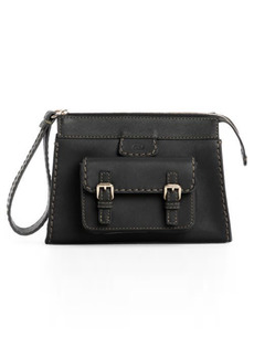 Chloé Edith Leather Wristlet in Black at Nordstrom