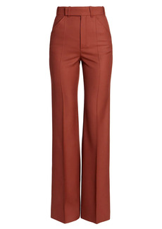 Chloé Wool Flat Front Trousers