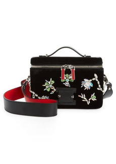 Christian Louboutin Kypipouch Crystal Embellished Crossbody Bag in Multi Black at Nordstrom