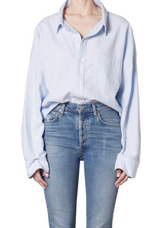 Citizens of Humanity Brinkley Button-Up Shirt in Oxford Blue at Nordstrom
