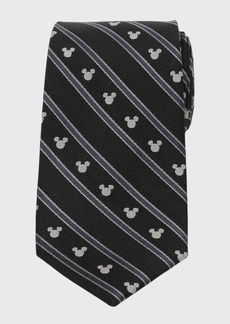 Cufflinks Inc. Men's Mickey Mouse Striped Silk Tie