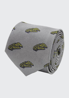 Cufflinks Inc. Men's Star Wars Millennium Falcon Silk Tie
