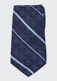Cufflinks Inc. Men's Superman Striped Silk Tie