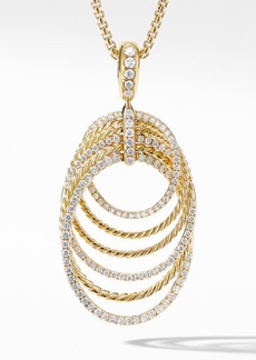 David Yurman Origami Pendant Necklace in 18K Yellow Gold with Diamonds in Yellow Gold/Diamond at Nordstrom