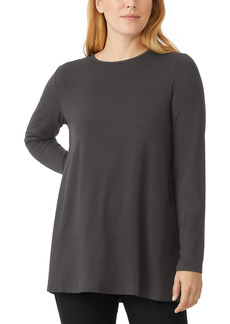 Eileen Fisher Long Sleeve Crewneck Tunic, Regular & Plus Sizes
