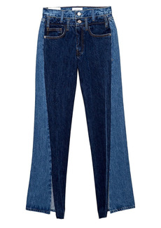 FRAME Le Jane Atelier Twisted Seam High-Rise Straight-Leg Jeans