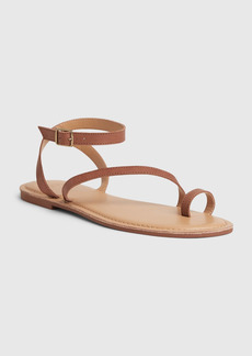Gap Leather Ankle Wrap Strappy Sandals