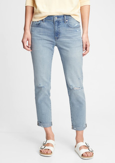 Gap Mid Rise Girlfriend Jeans with Washwell
