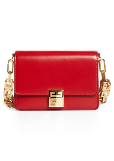 Givenchy Medium G-Cube Chain Leather Crossbody Bag in 601-Dark Red at Nordstrom