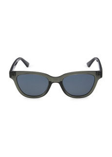 Gucci Logo 51MM Cat Eye Sunglasses