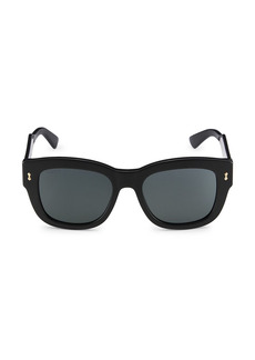 Gucci Logo 53MM Square Sunglasses