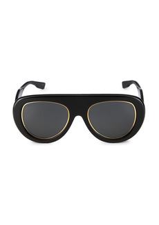 Gucci Logo 54MM Pilot Sunglasses