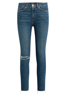 Hudson Jeans Barbara High-Rise Stretch Super-Skinny Crop Jeans