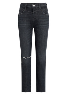 Hudson Jeans Holly High-Rise Stretch Straight-Leg Jeans