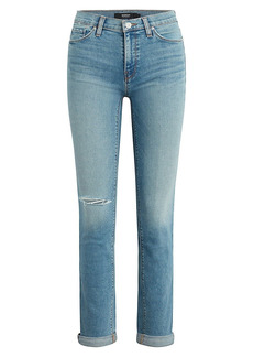 Hudson Jeans Nico Low-Rise Stretch Straight Ankle Jeans