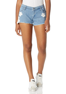 James Jeans Women's Babby Beau Patched Boyfriend Shorts in