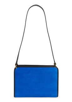 Jil Sander Colorblock Leather Shoulder Bag in Medium Blue at Nordstrom