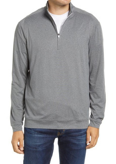 johnnie-O Flex Classic Fit Prep-Formance Quarter Zip Pullover in Charcoal at Nordstrom