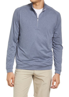 johnnie-O Flex Classic Fit Prep-Formance Quarter Zip Pullover in Heather Navy at Nordstrom