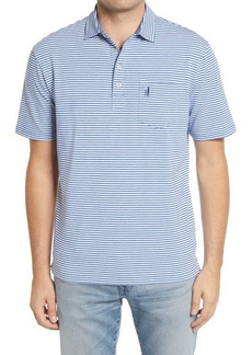 johnnie-O Hangin' Out Dante Stripe Pocket Polo in Oceanside at Nordstrom