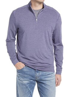 johnnie-O Vaughn Classic Fit Quarter Zip Performance Pullover in Twilight at Nordstrom