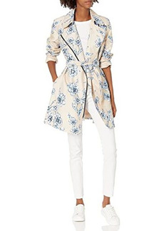 Karl Lagerfeld Women Double Breasted Belted Trench Coat