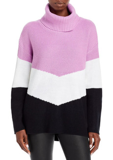 KARL LAGERFELD PARIS Chevron Colorblock Sweater