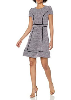 Karl Lagerfeld Women's Tweed Fit and Flare Dress