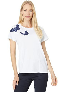 Kate Spade Spring Flight Embroidered Tee