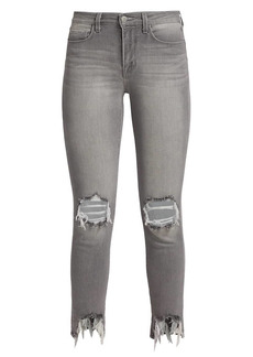 L'Agence High Line Distressed Skinny Jeans