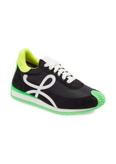 Loewe Flow Runner Sneaker in Black/Neon Green at Nordstrom