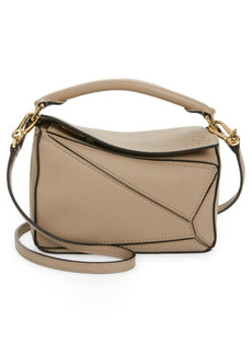 Loewe Mini Puzzle Leather Bag in Sand 2150 at Nordstrom