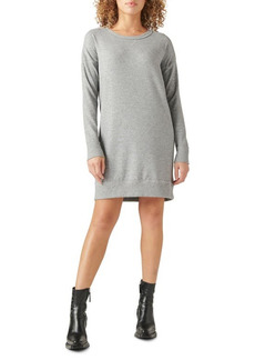 Lucky Brand Long Sleeve Sweatshirt Dress in Heather Grey at Nordstrom