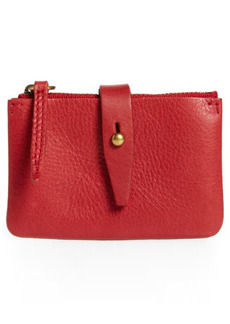 Madewell The Leather Accordion Wallet in Pomegranate Seed at Nordstrom