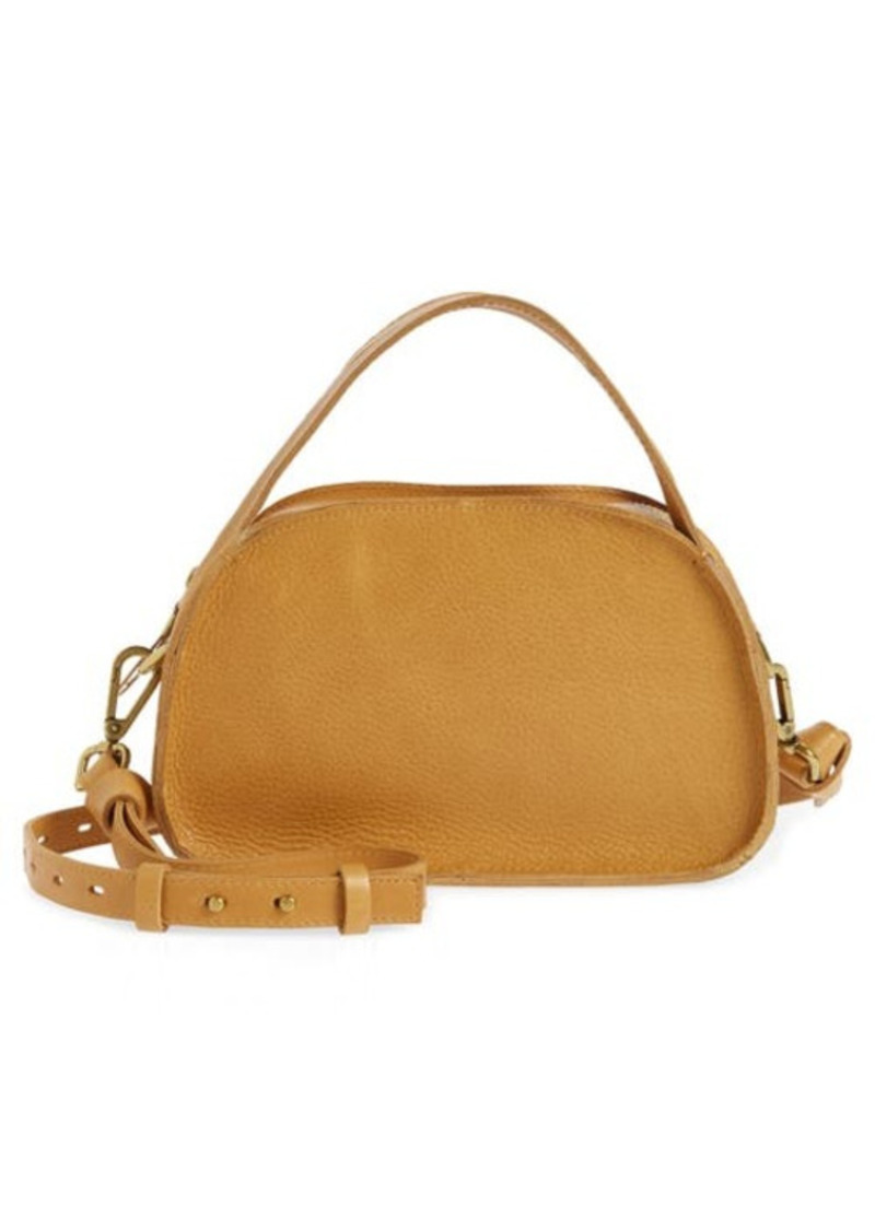 Madewell The Sydney Zip Top Crossbody Bag in Antique Gold at Nordstrom