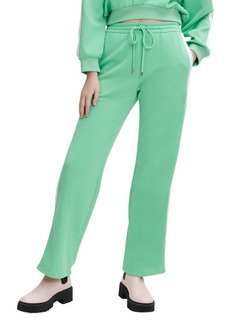 maje Pacqua Wide Leg Track Pants in Green at Nordstrom