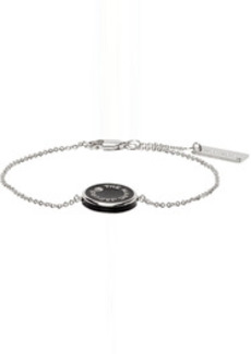 Marc Jacobs Black & Silver 'The Medallion' Bracelet