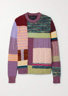Marc Jacobs Patchwork Wool-blend Sweater