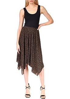 MICHAEL Michael Kors Cheetah Asymmetrical Pull-On Skirt