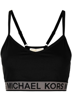 MICHAEL Michael Kors logo-tape sports bra