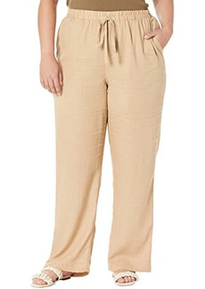 MICHAEL Michael Kors Plus Size Linen Pull-On Pants
