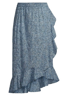 MICHAEL Michael Kors Ruffled Cotton Wrap Skirt